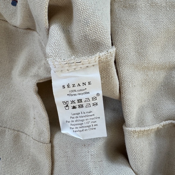 new Sézane x Lucía Vergara cotton tote bag embroidered seasons limited edition - Picture 7 of 7